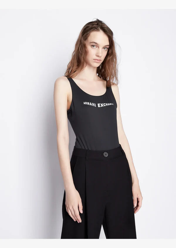 WOMAN JERSEY ONEPIECE BEACHWEAR, BLACK/PRINT