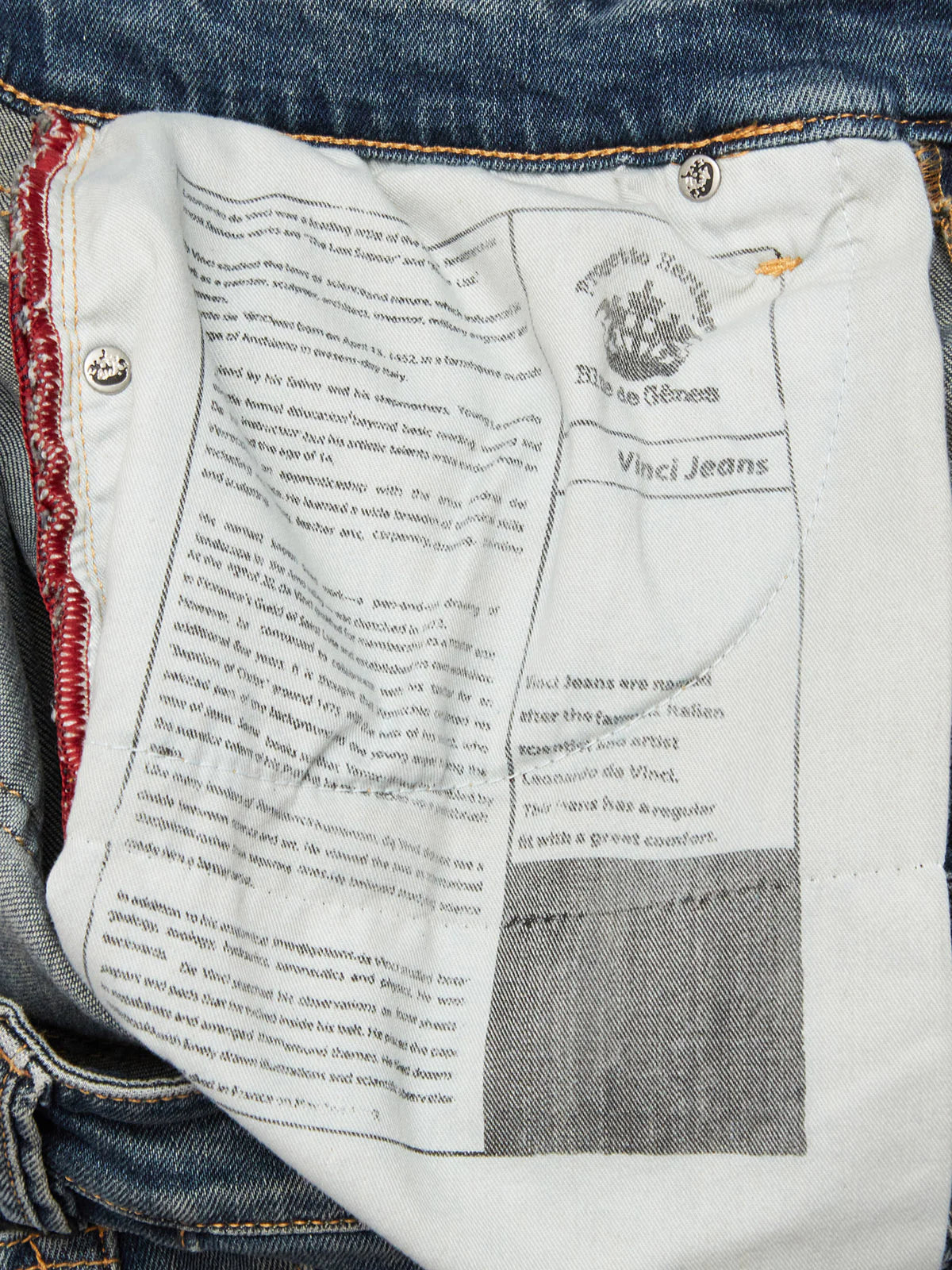 Vinci Antique Jeans, Mid Blue Denim