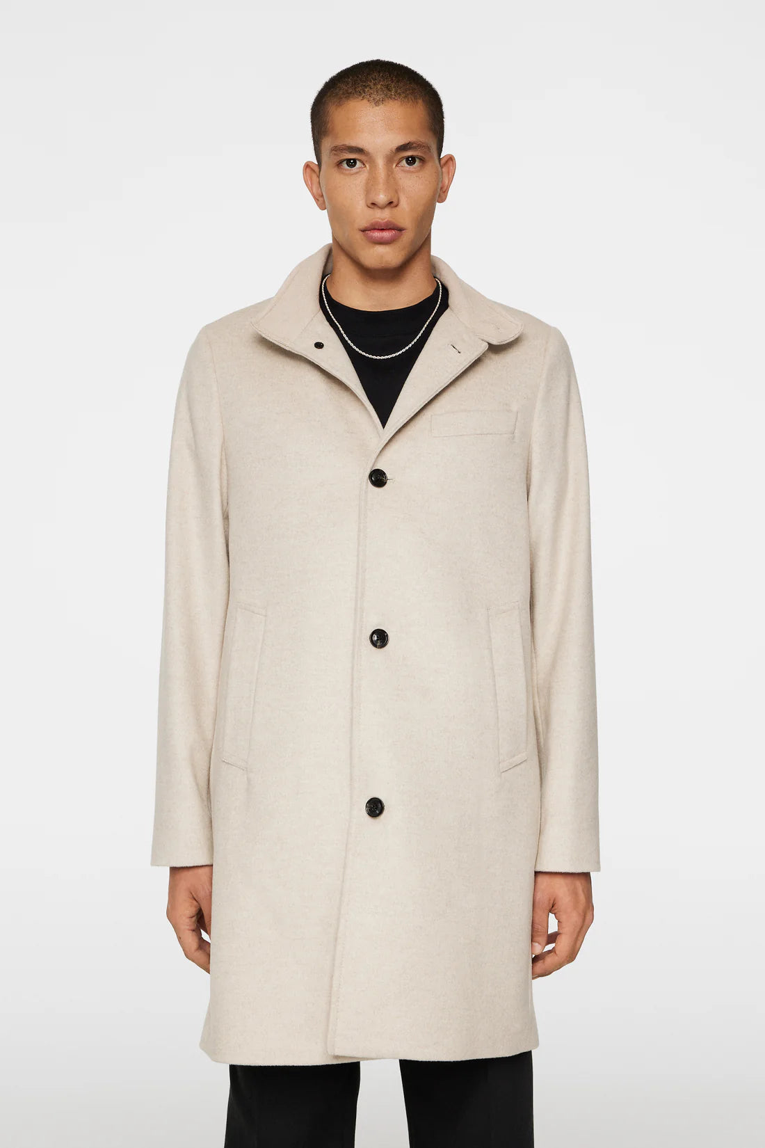 Jesse Melton Cashmere Coat, Moonbeam