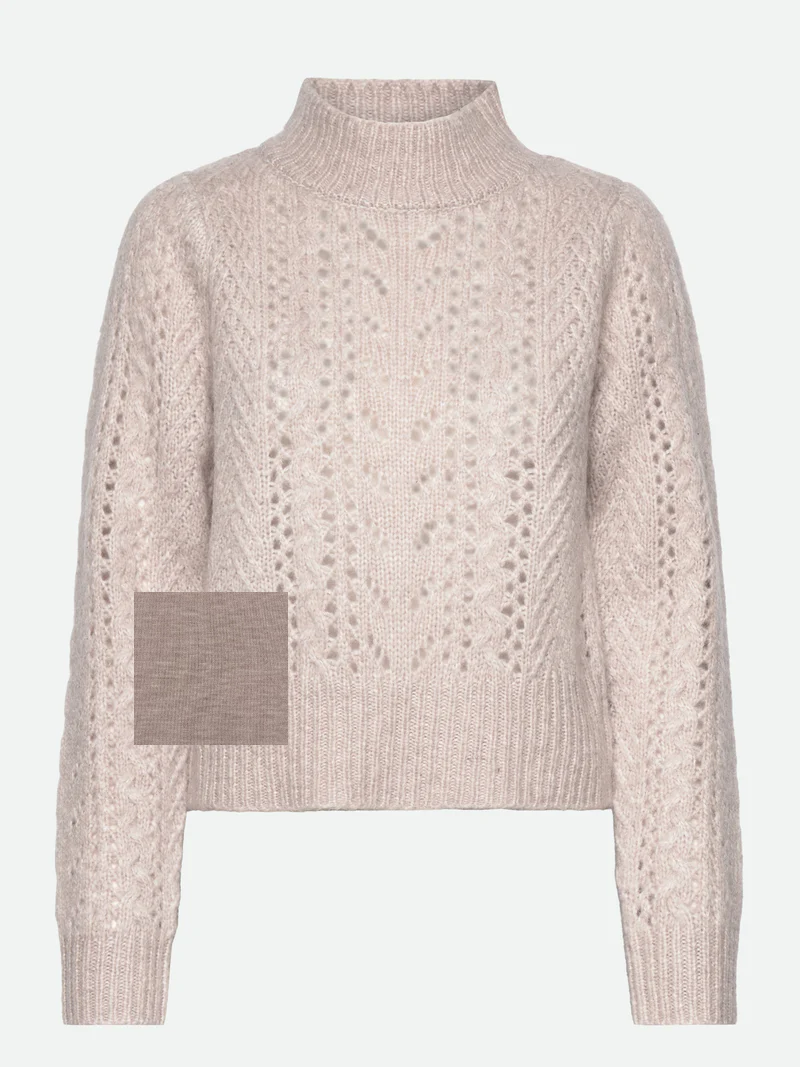 Naha Pullover, Brown Grey Mel.