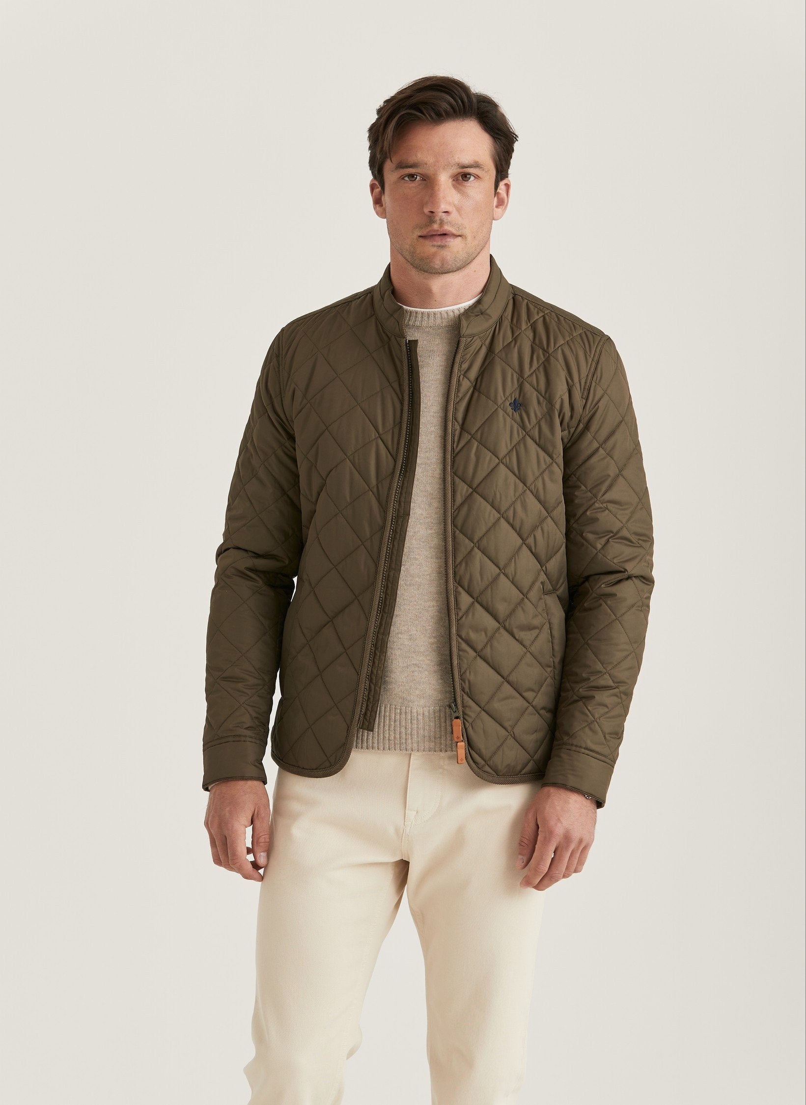 Teddy Quiltet Jacket, Olive