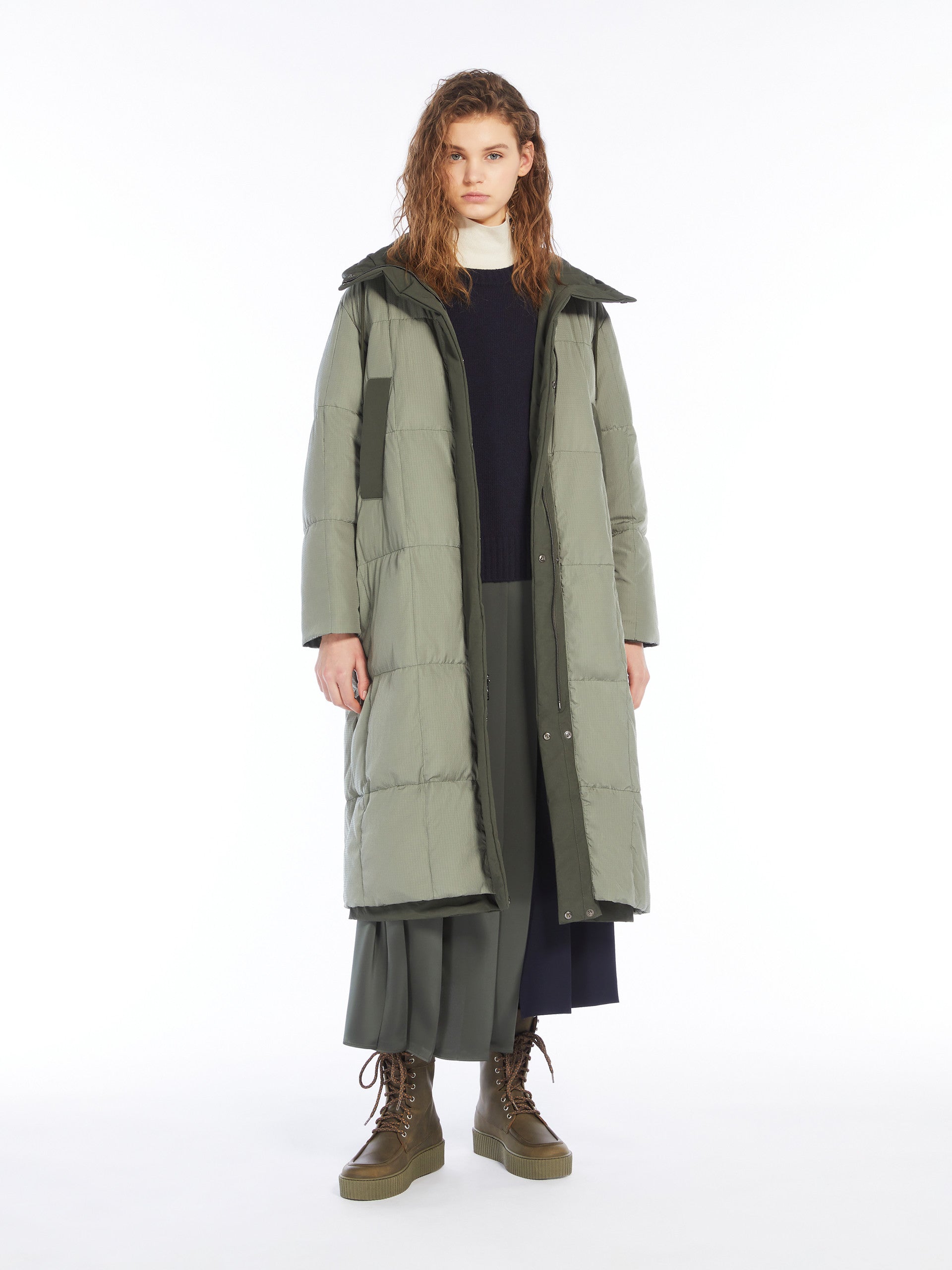 Ussita Quilted Parka, Green