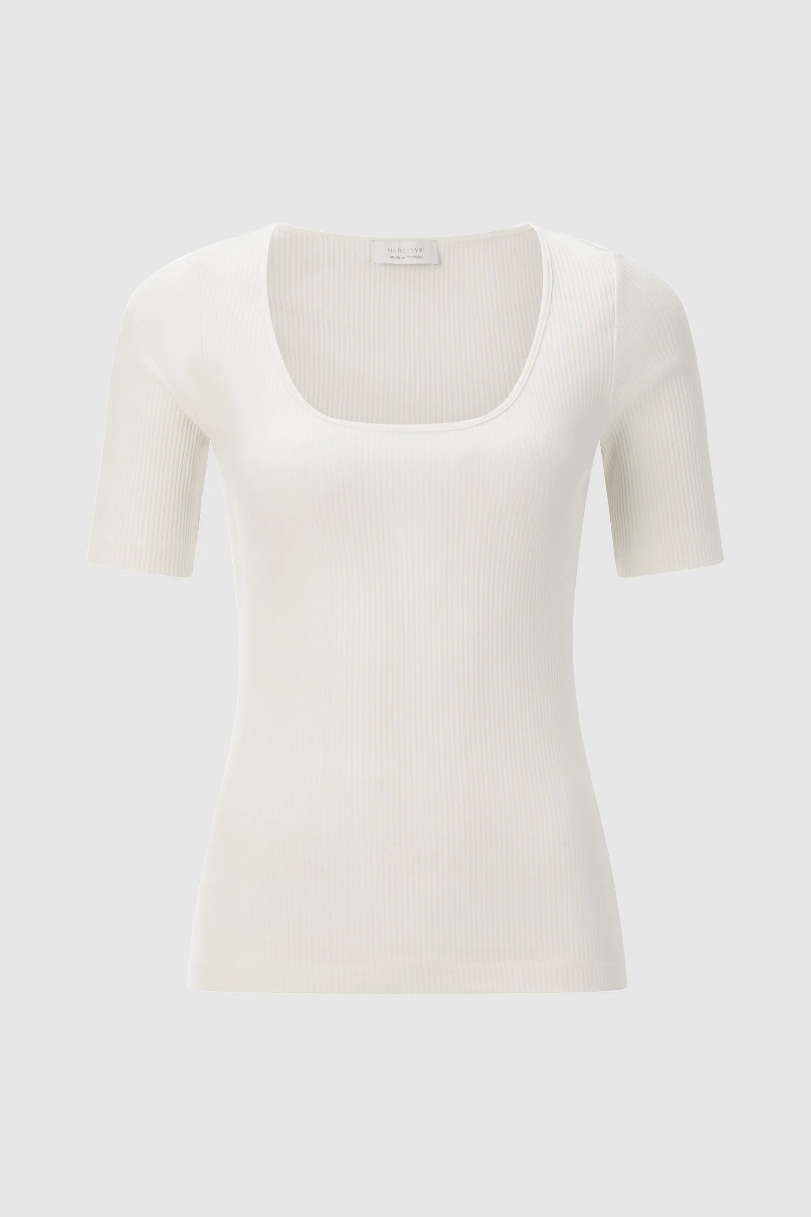 Organic Rib Shirt, Pearl White