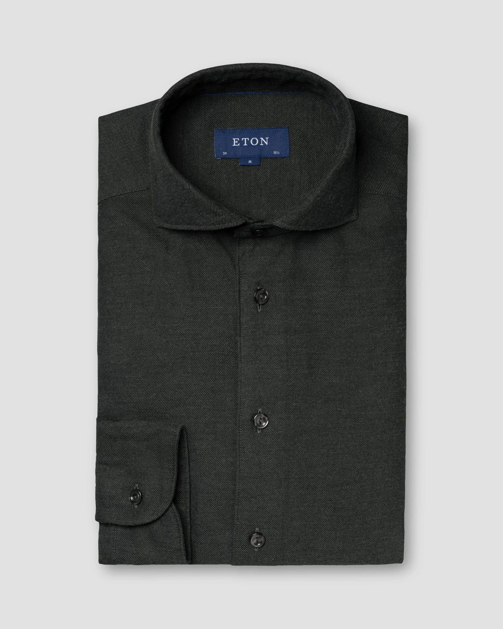 Flannel Shirt, Slim, Dark Green