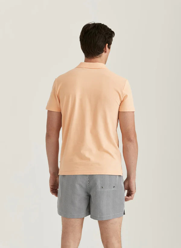 DYLAN PIQUE SHIRT, ORANGE
