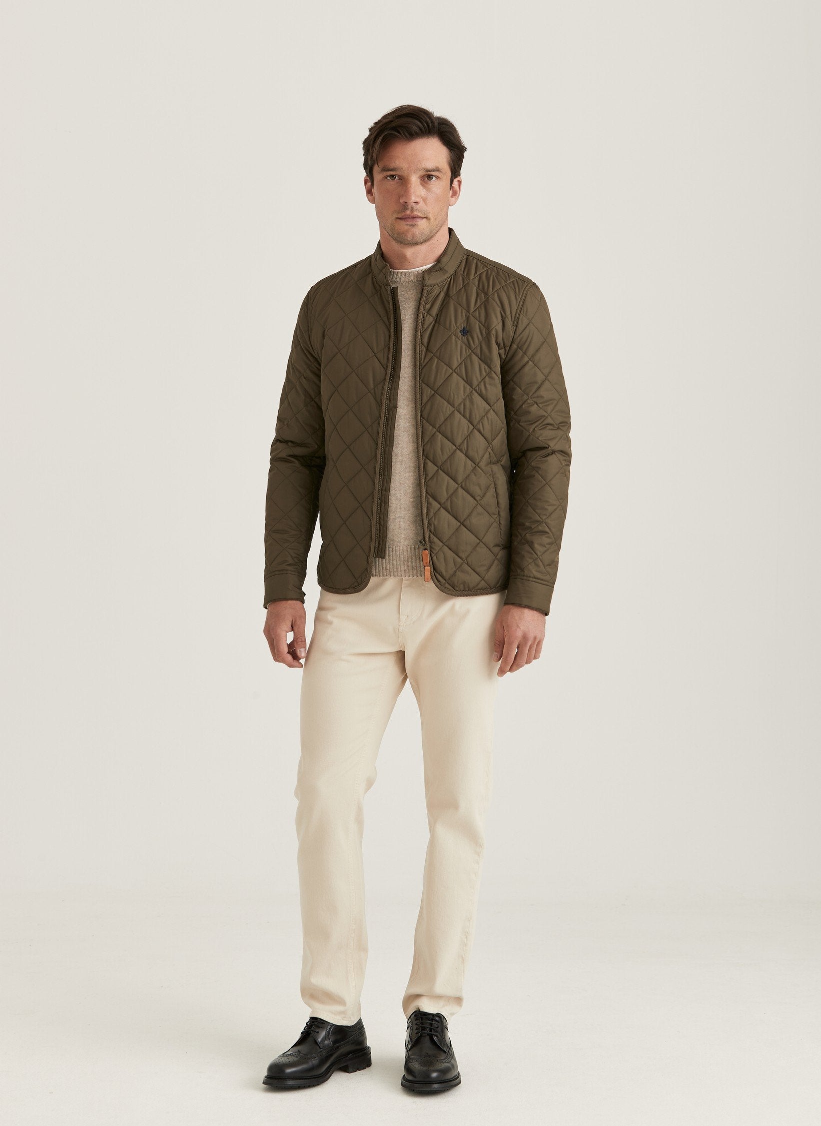 Teddy Quiltet Jacket, Olive