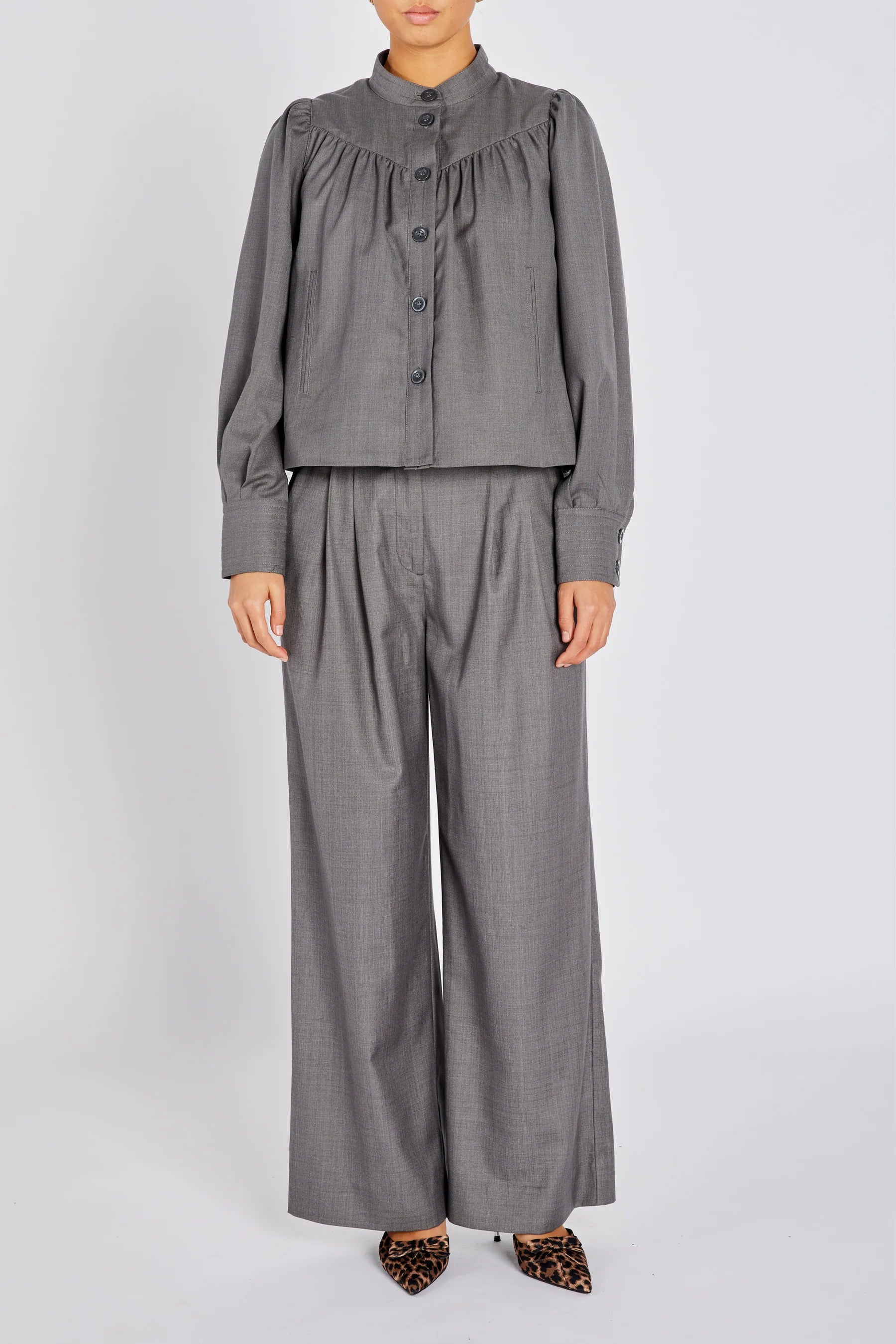 WATERLILY VALA PANTS, GREY MELANGE