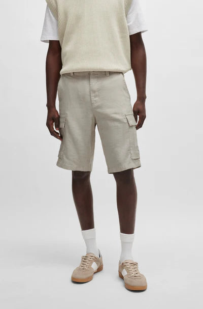 SISLA 6 CARGO SHORTS, LIGHT BEIGE