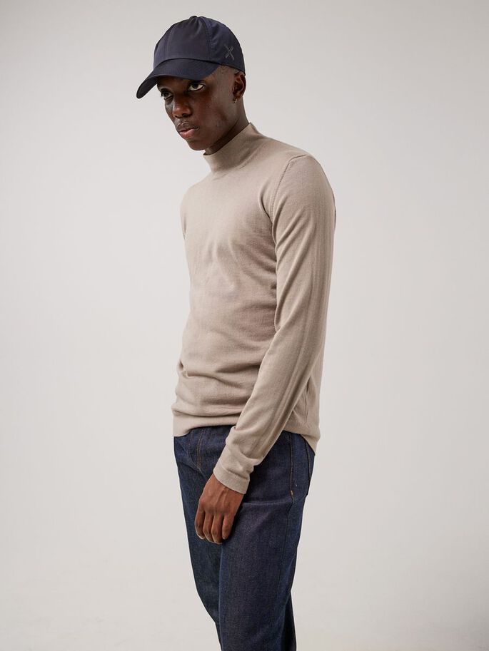 Neal Silk Wool Mix Turtleneck Strik