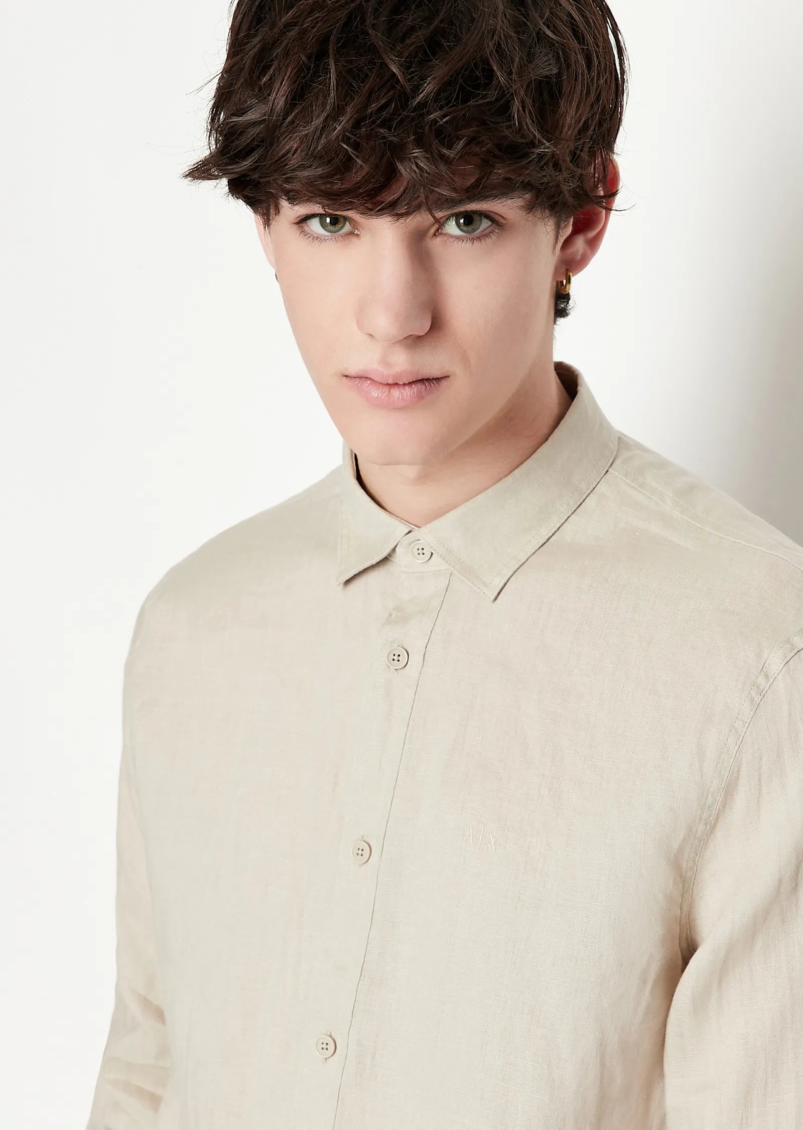 Man Woven Shirt, Pure Cashmere