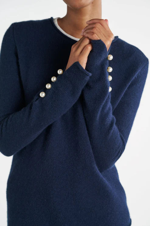 ABBELONE SWEATER, NAVY