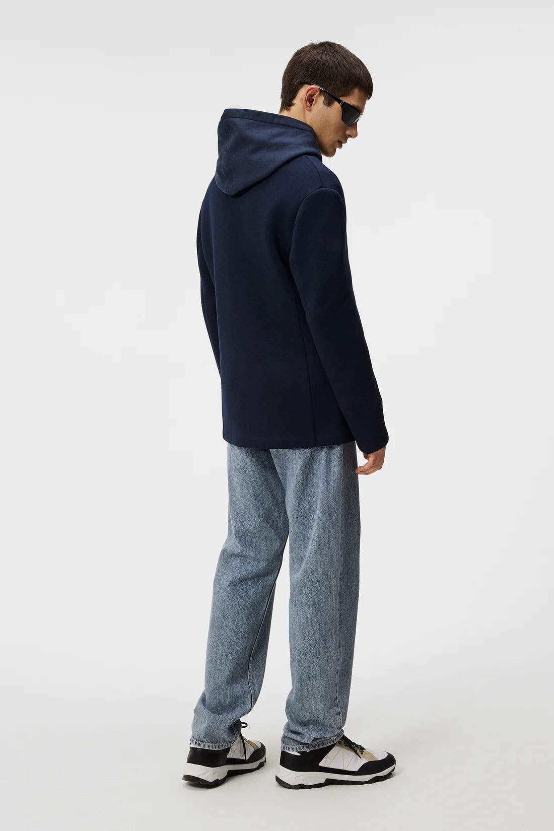 Carlton Bonded Cardigan Blazer, Navy