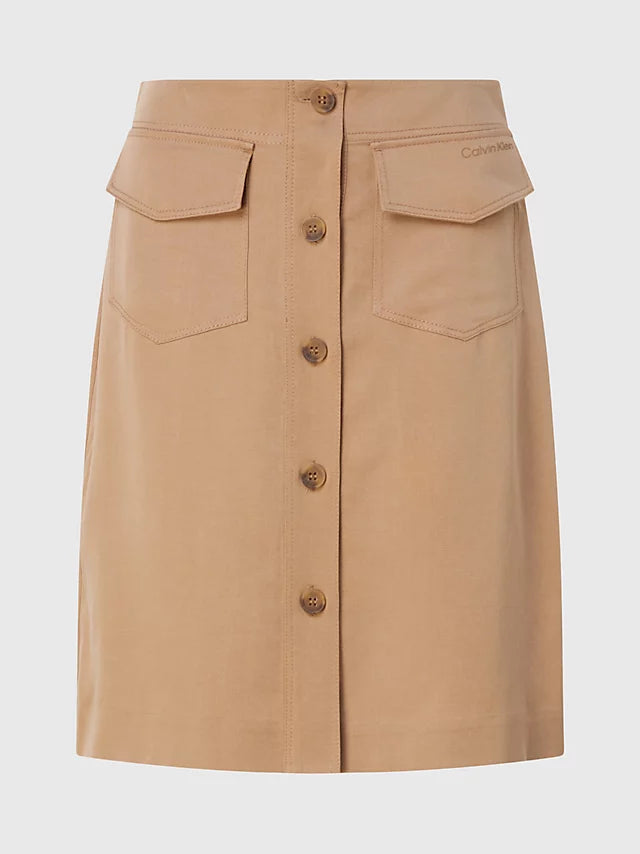 Drappy tencel skirt, timeless camel
