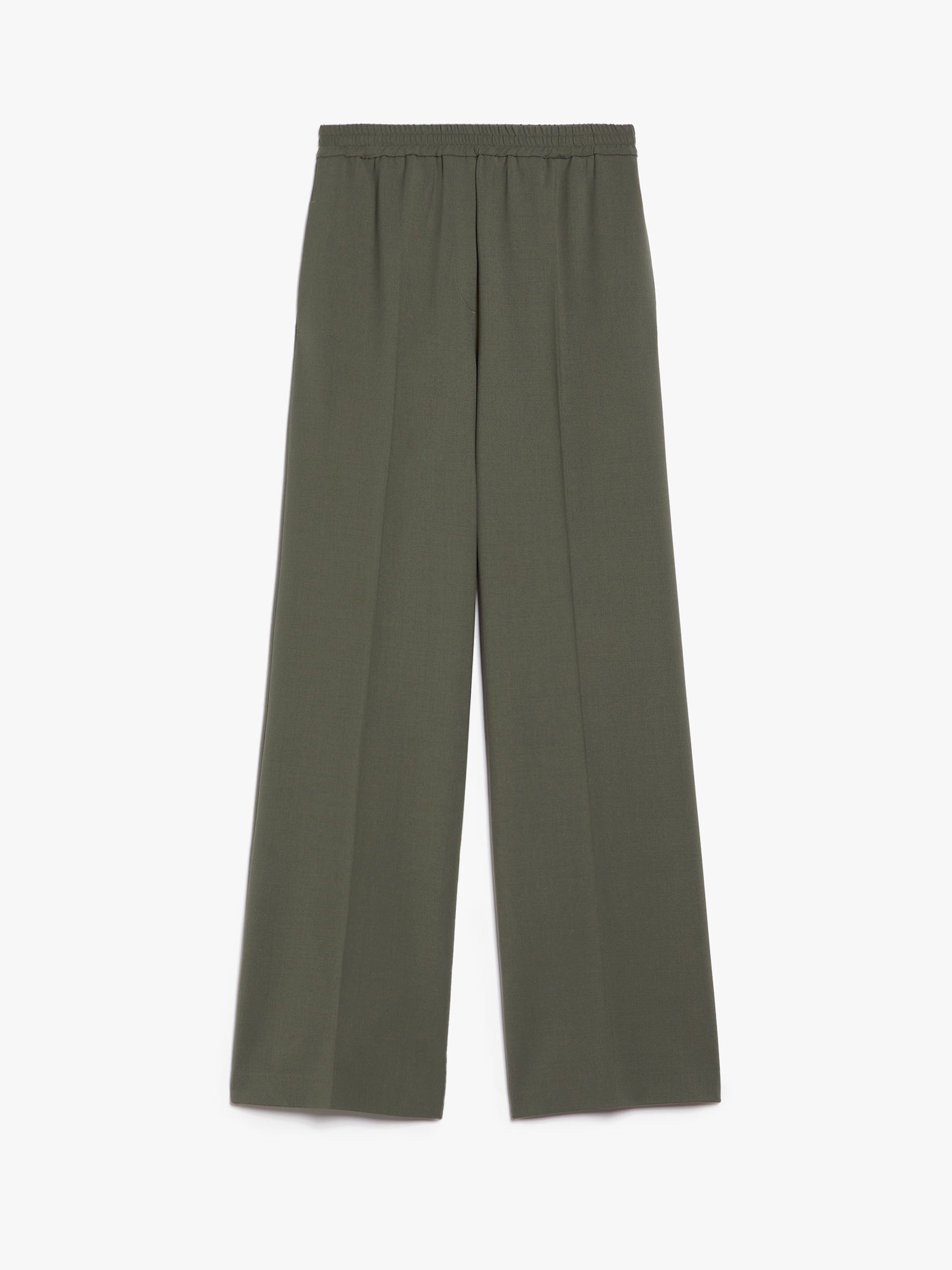 Petra Wool Gabardine Trousers, Green