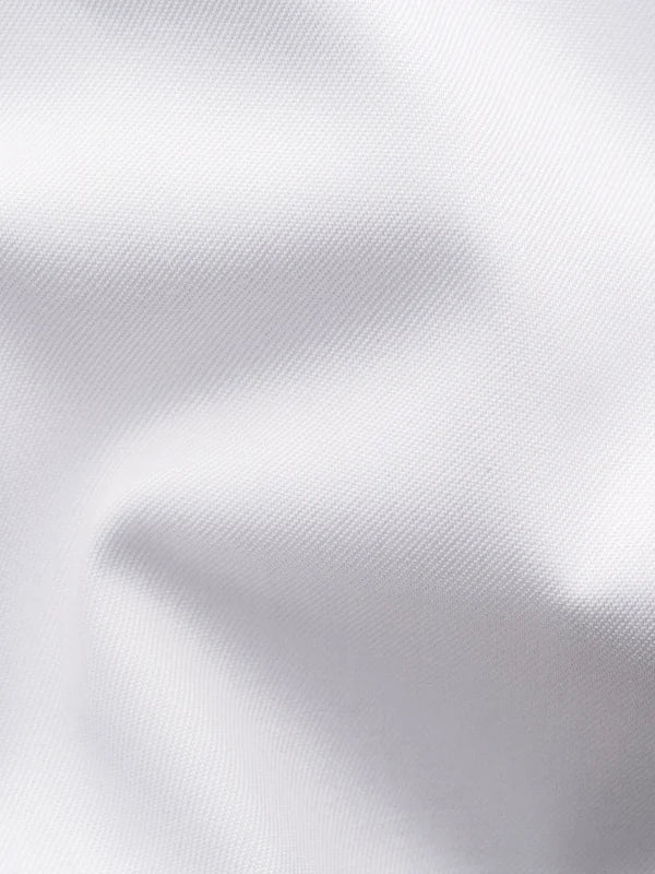 SIGNATURE TWILL BUTTON UNDER SHIRT, WHITE