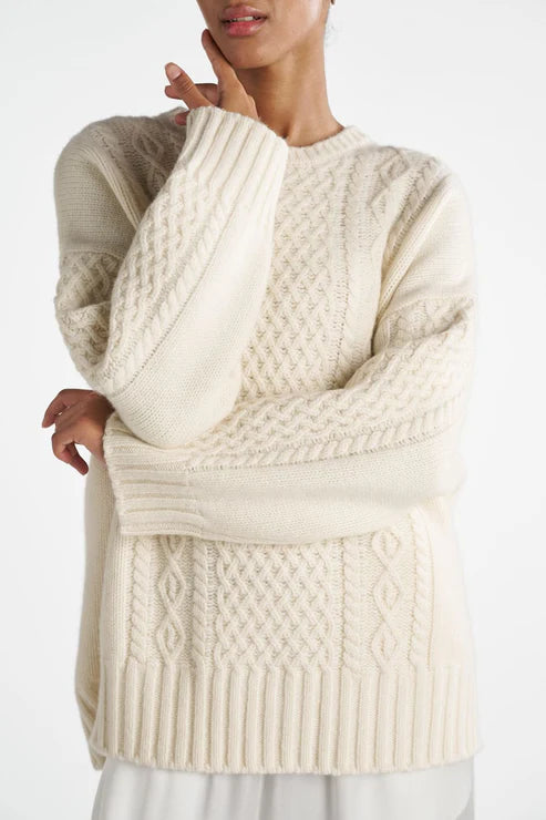 OLIVIA SWEATER, OFF WHITE