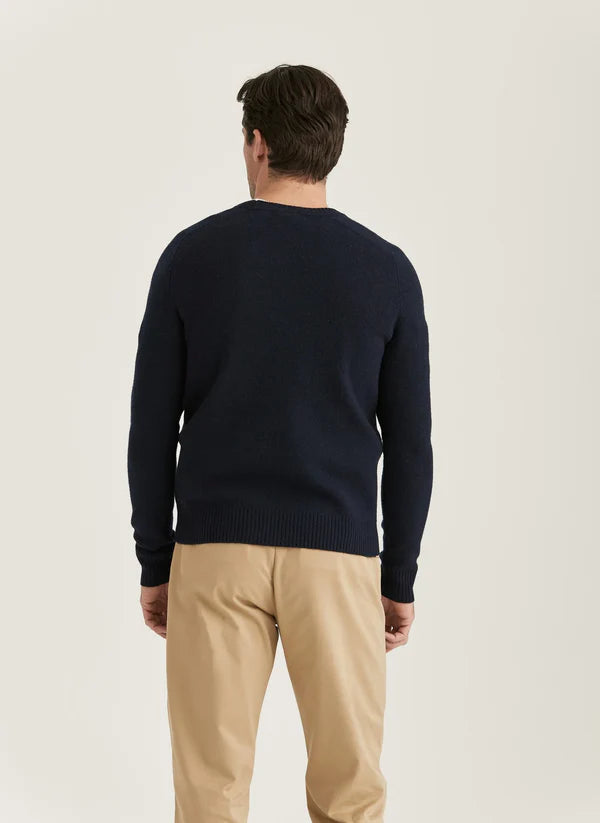 HERTFORD ONECK KNIT, NAVY