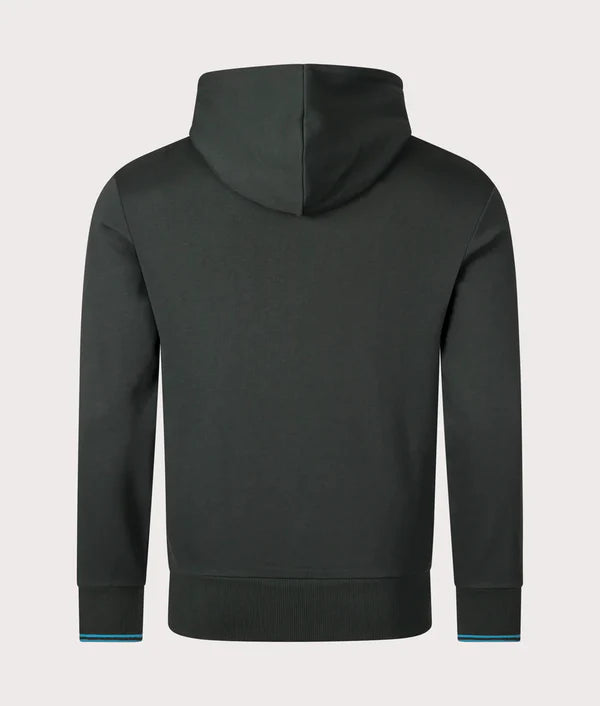TIPPED HOODED SWEATSHIRT, NIGHT GREEN