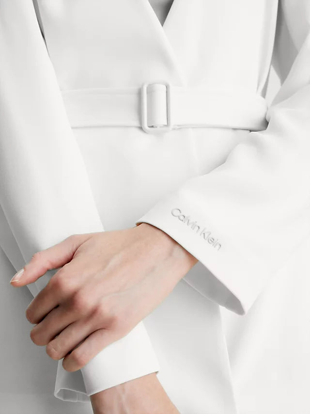 Structure twill blazer, seedpearl