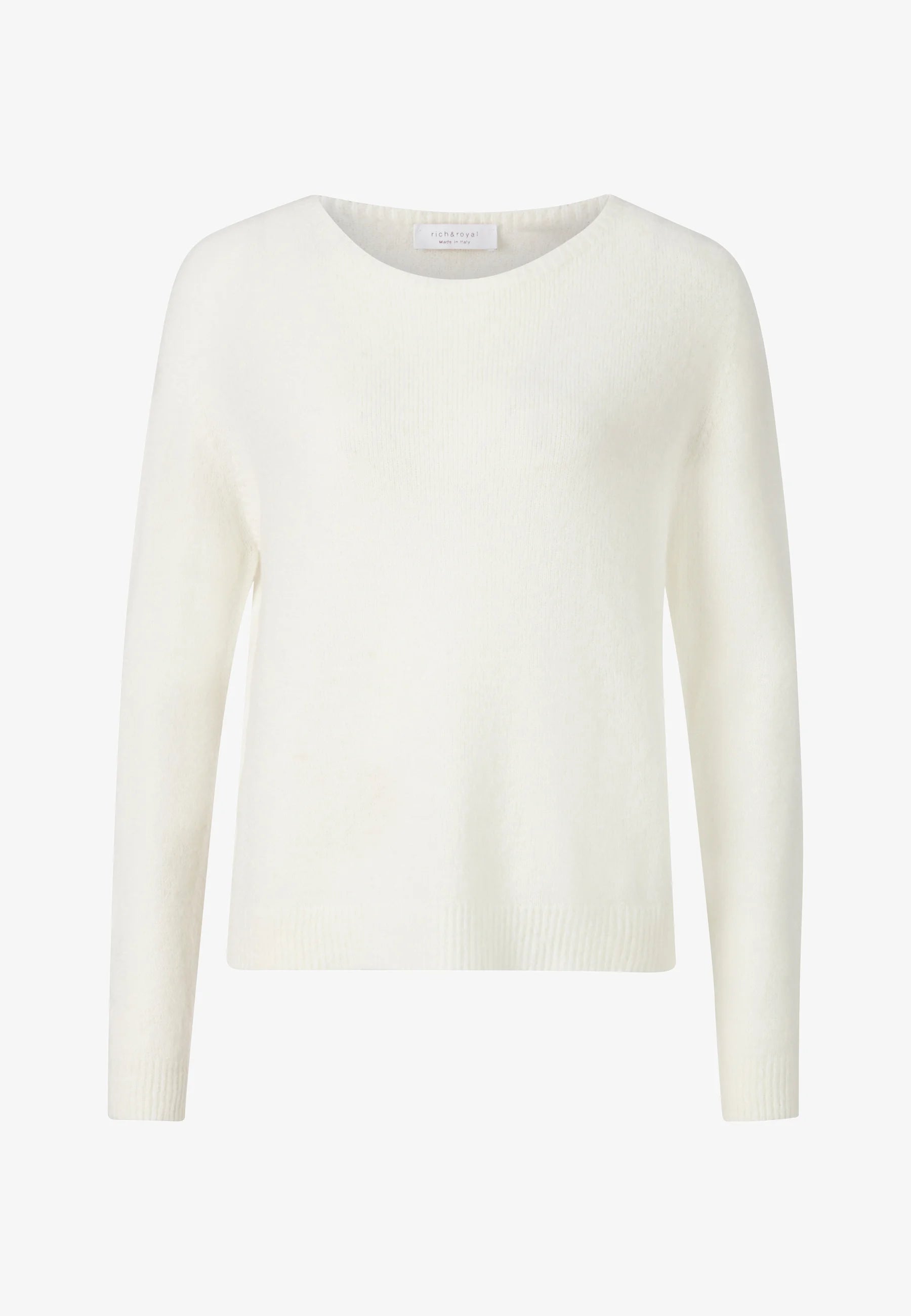 FINE KNIT SWEATER, PEARL WHITE