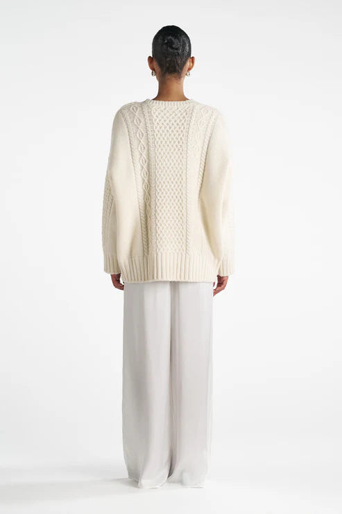 OLIVIA SWEATER, OFF WHITE