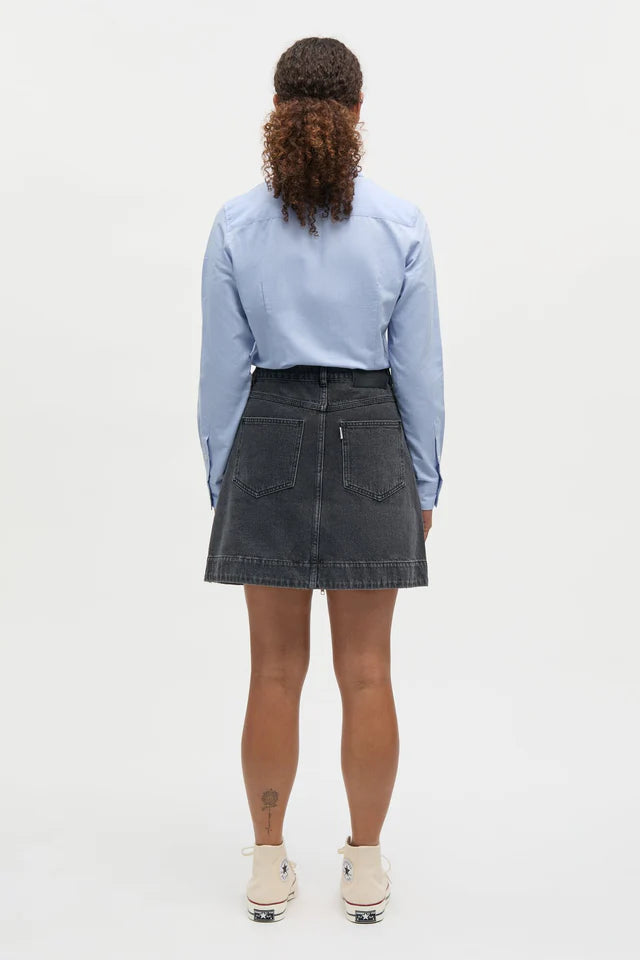 LUKE BLACK DENIM RIVA SKIRT, BLACK VINTAGE