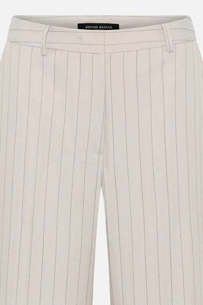 APRICOT ELEZA PANTS, LIGHT GREY STRIPES