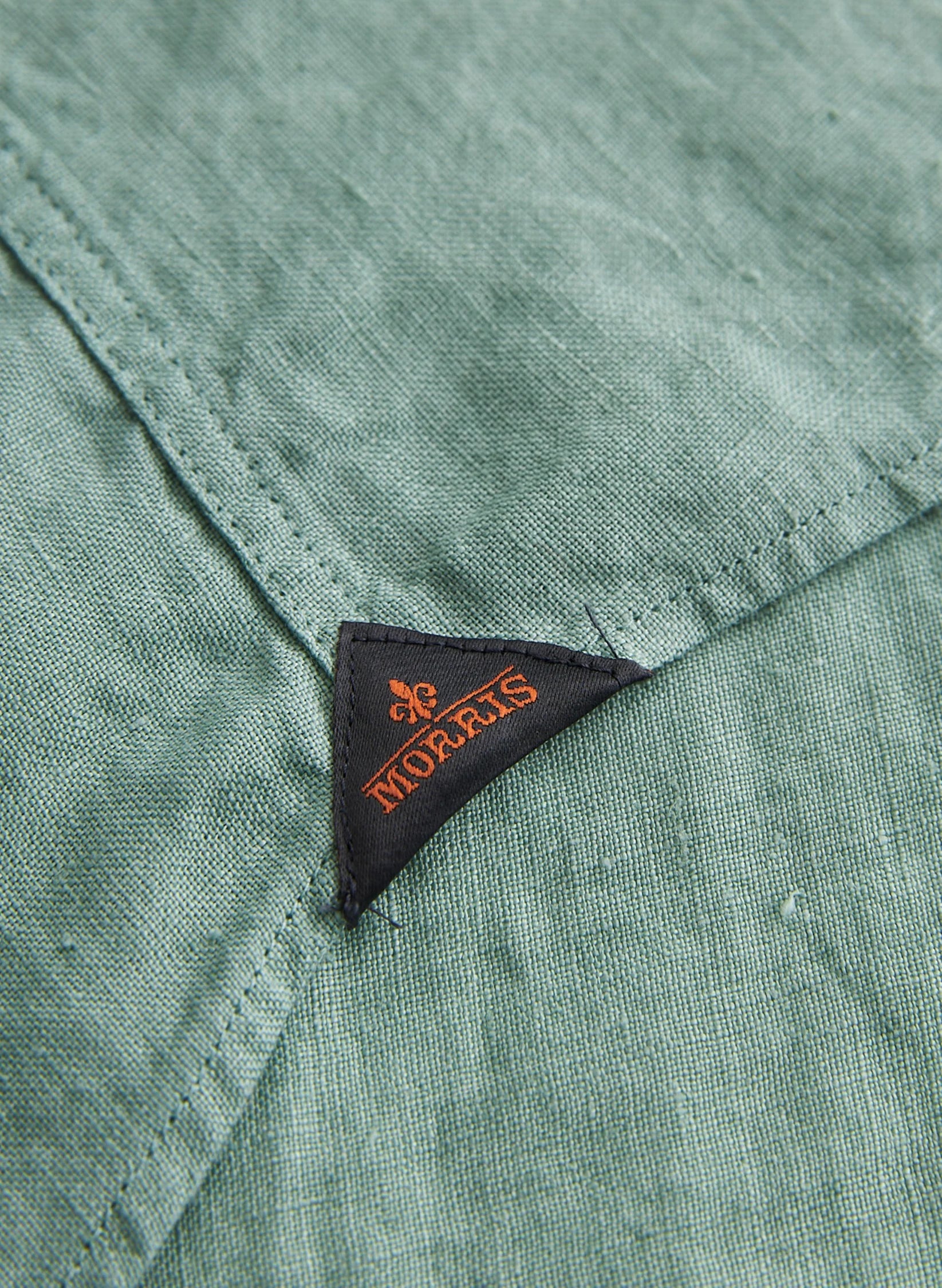 Douglas Linen Shirt, Classic Fit, Green
