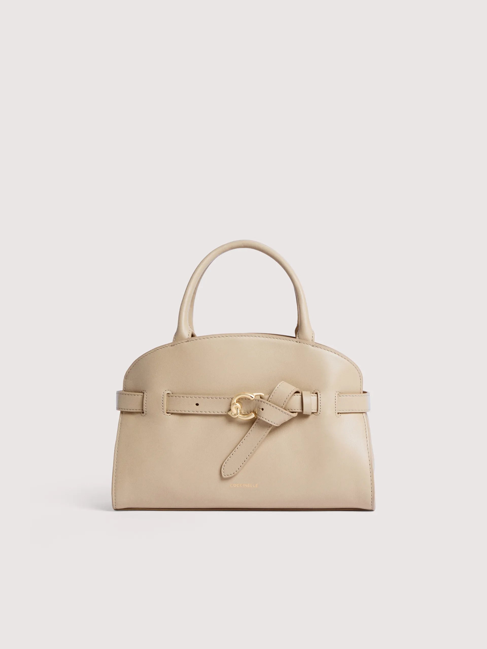 SABINE SMALL HANDBAG, SANDSHELL