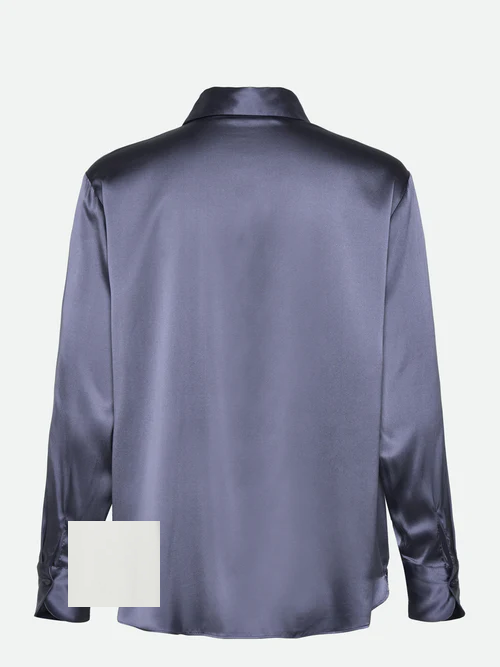 Jade Silk Shirt, Ivory