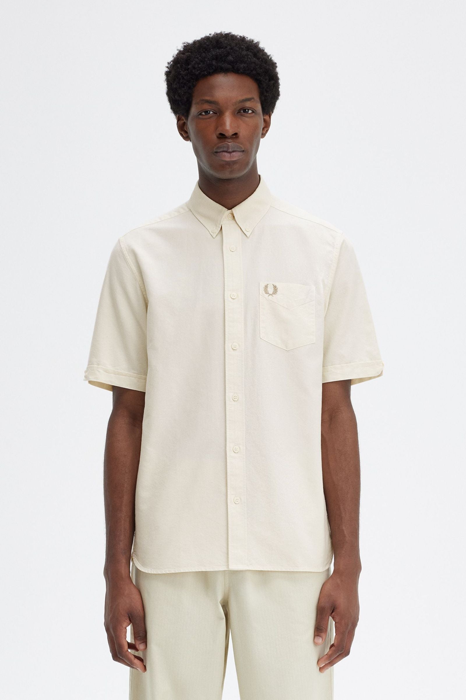 Oxford Shirt S/S, Ecru