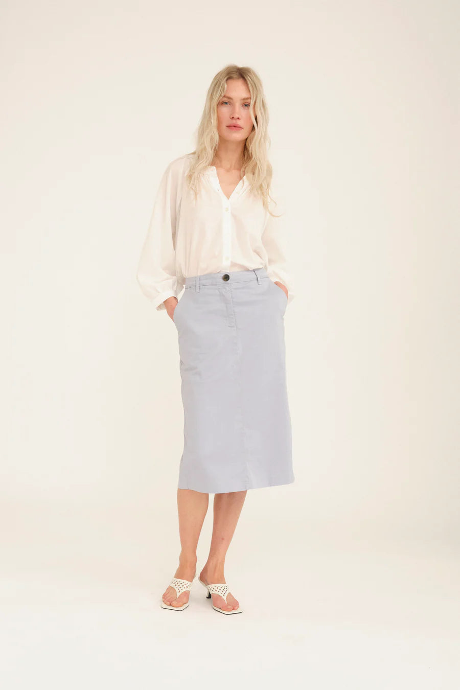 Gigi Skirt, Steel Blue