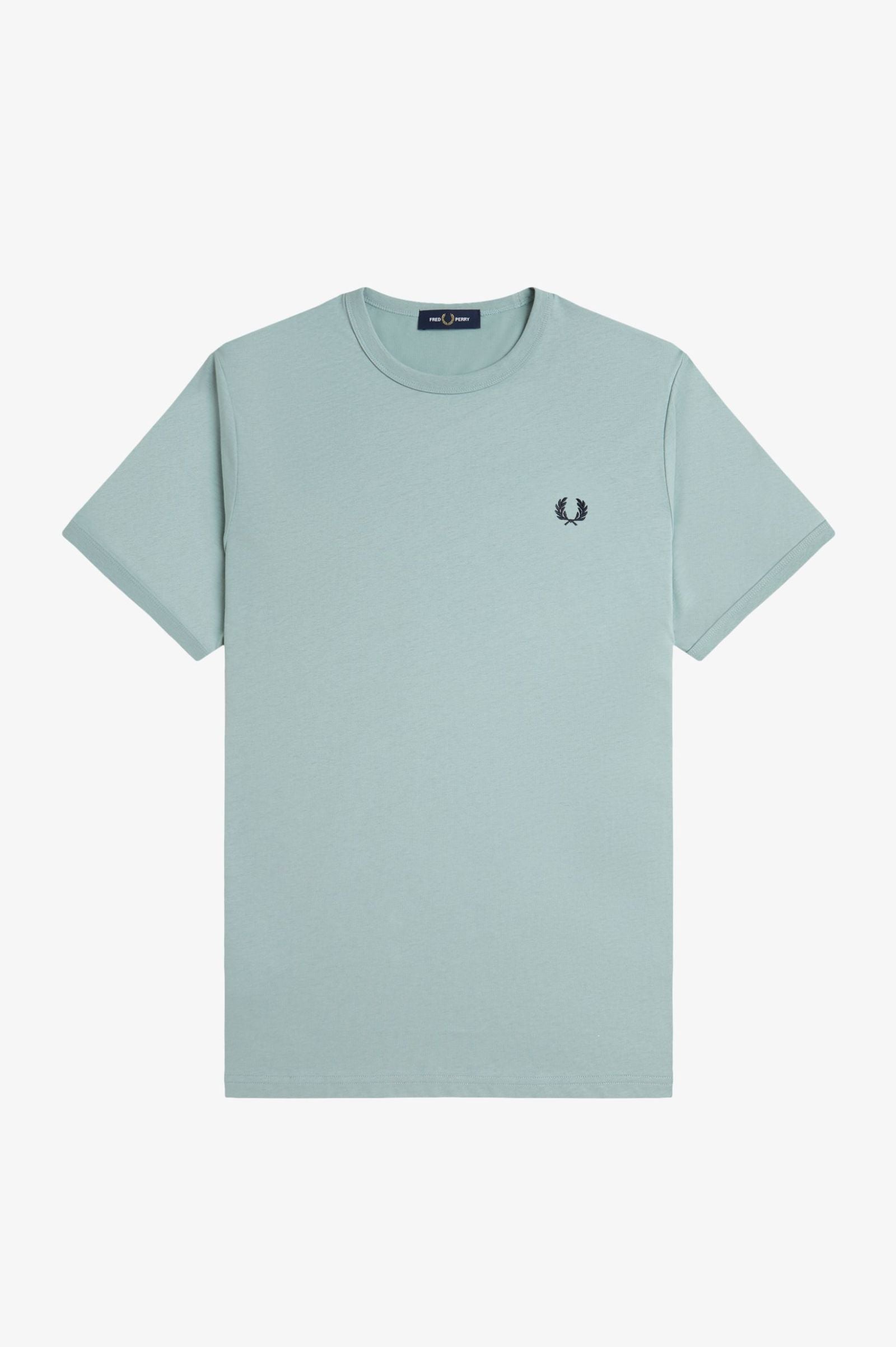 Ringer T-shirt, Silver Blue