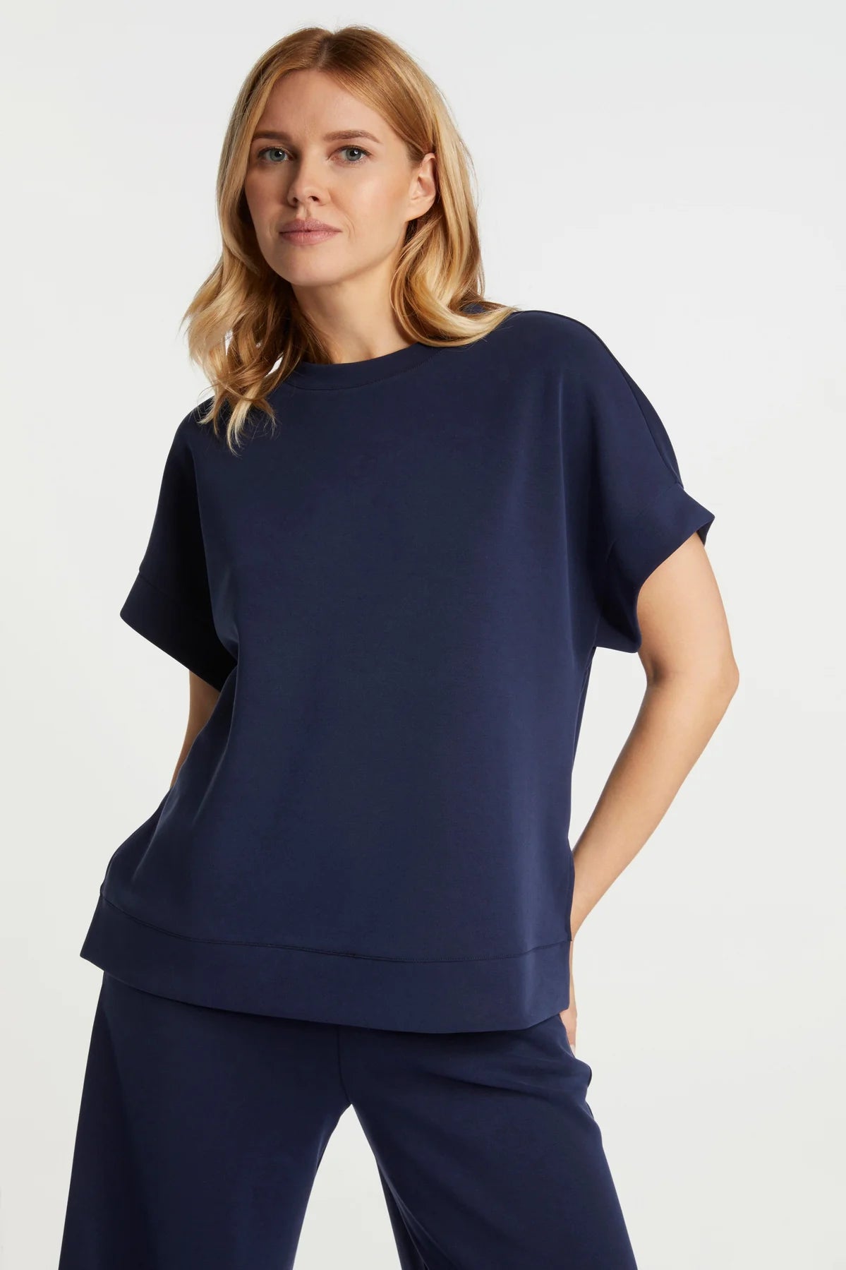 Tencel Peached Shirt, Midnight Blue