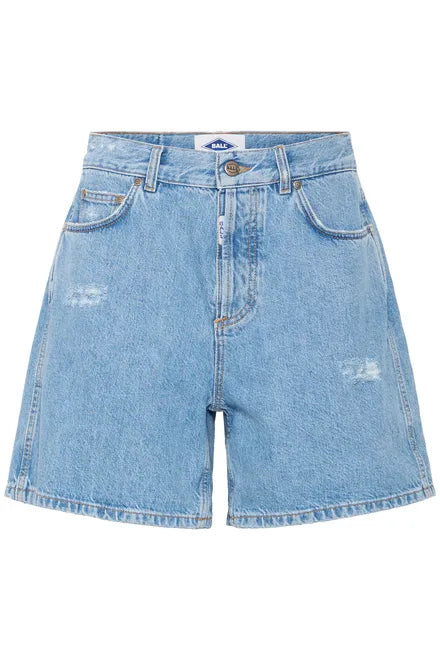 Baserre Denim Shorts, Light Blue Denim