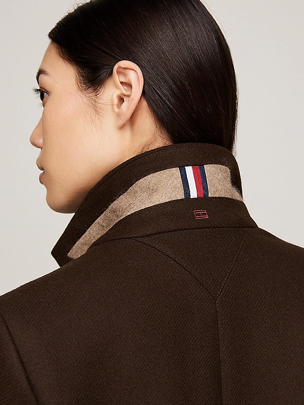 Wool Blend Classic Coat