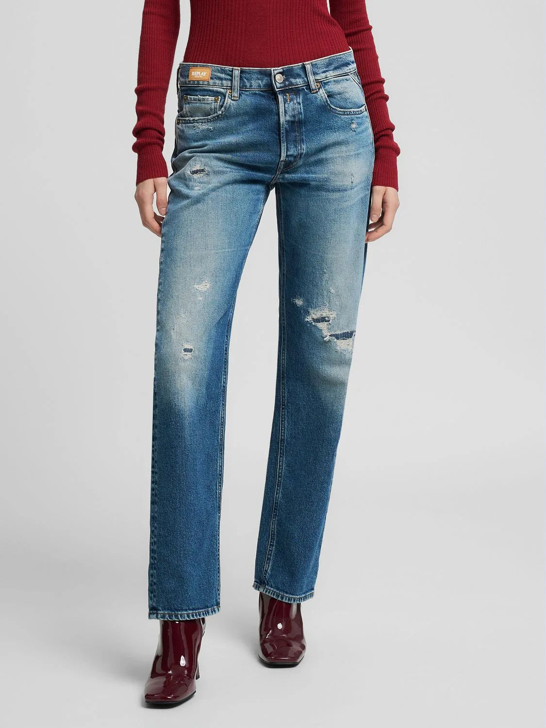 AUBRY BOY FIT JEANS, DENIM