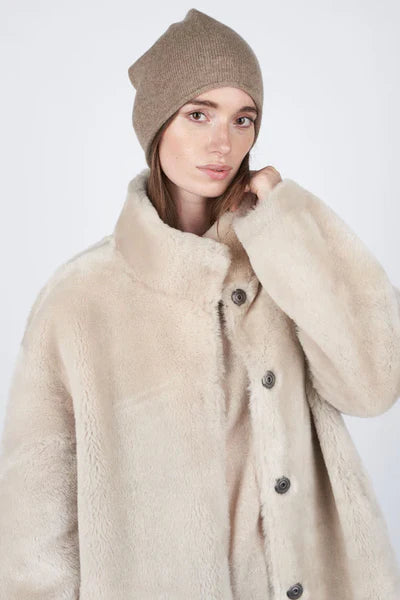 JAMILLA BEANIE, WALNUT