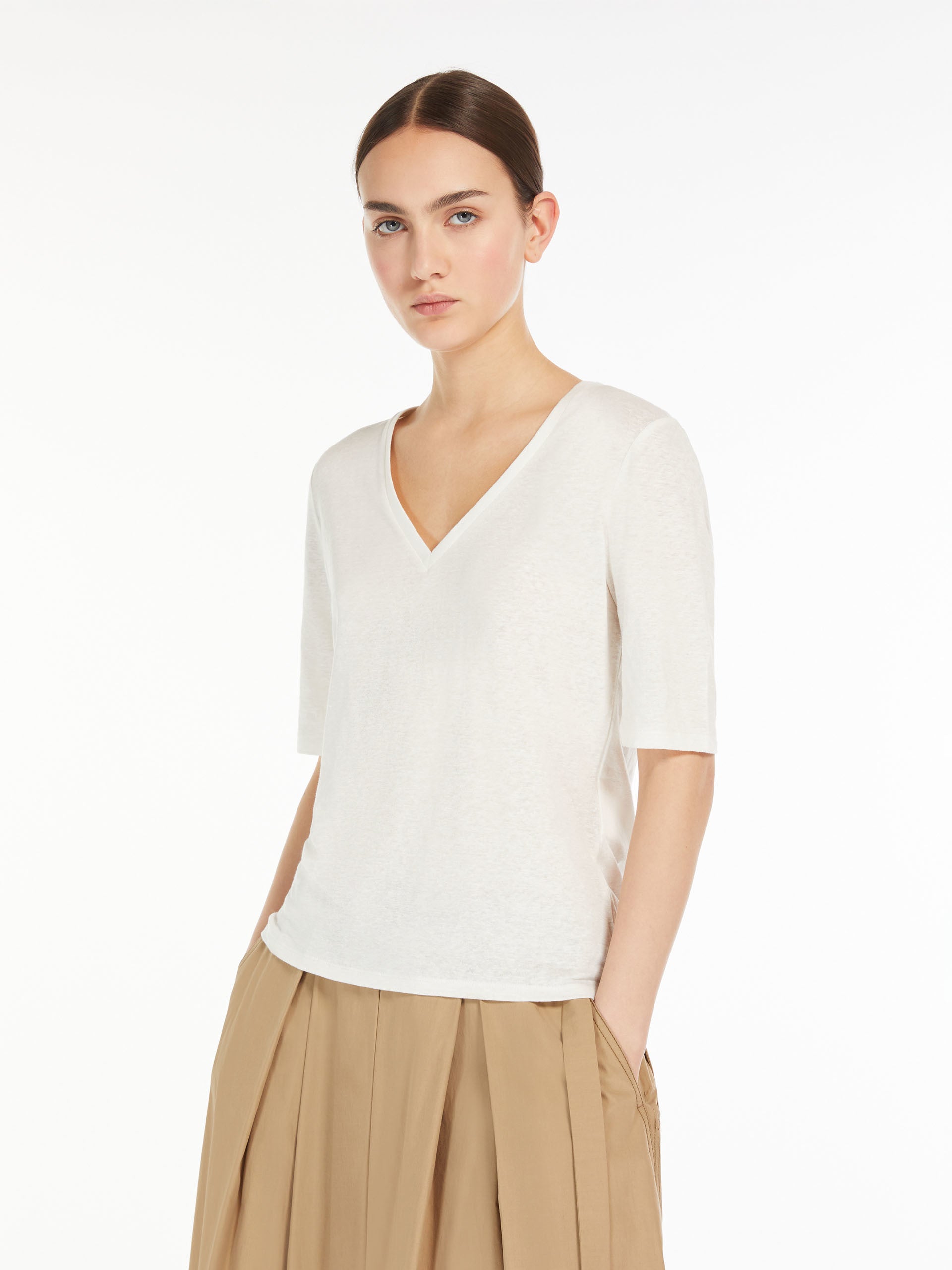 Brunate Knitted Blouse, White