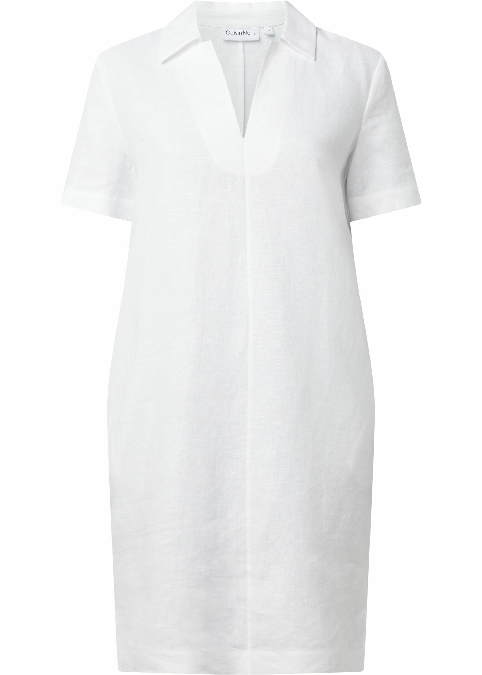 Linen shortsleeve, bright white