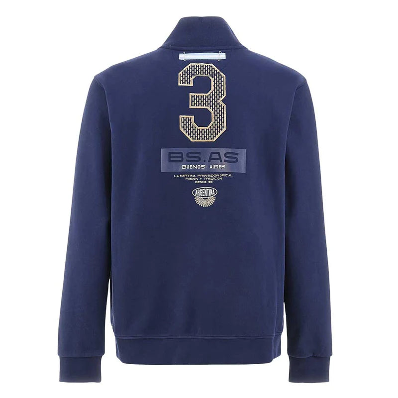 MAN FLEECE REPLICA BRUSHED SWEATSHIRT, NAVY