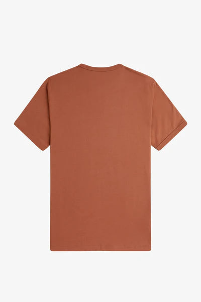 RINGER T-SHIRT, CINNAMON