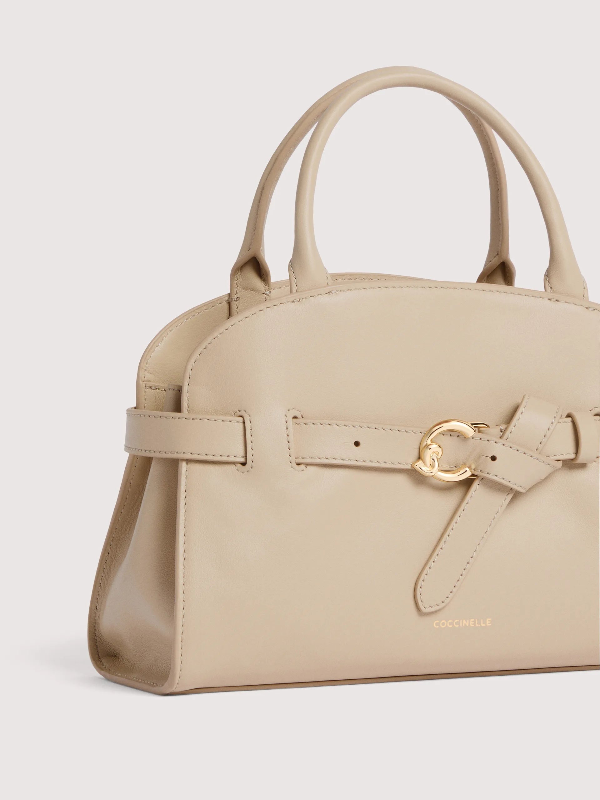 SABINE SMALL HANDBAG, SANDSHELL