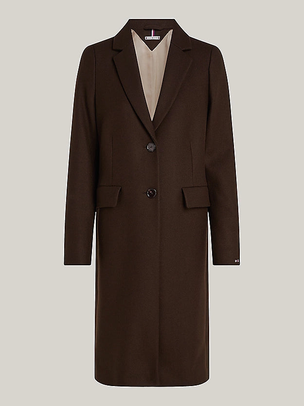 Wool Blend Classic Coat