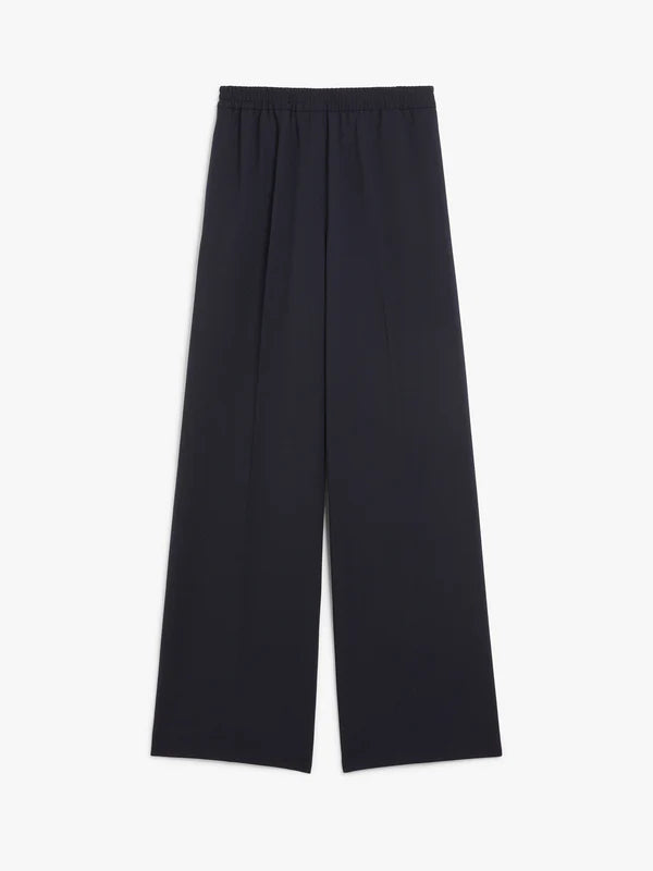 PETRA WOOL GABARDINE TROUSERS, NAVY