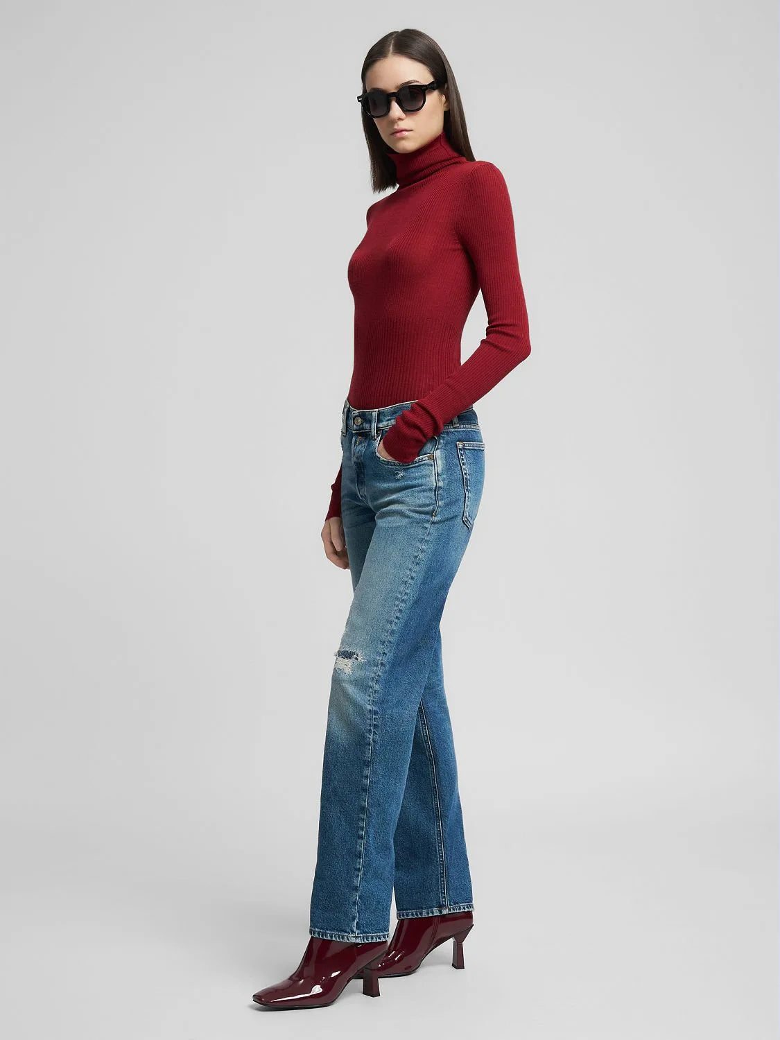 AUBRY BOY FIT JEANS, DENIM