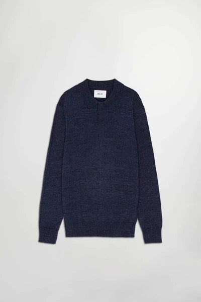EMERSON 6605 POLO, NAVY MOULINE