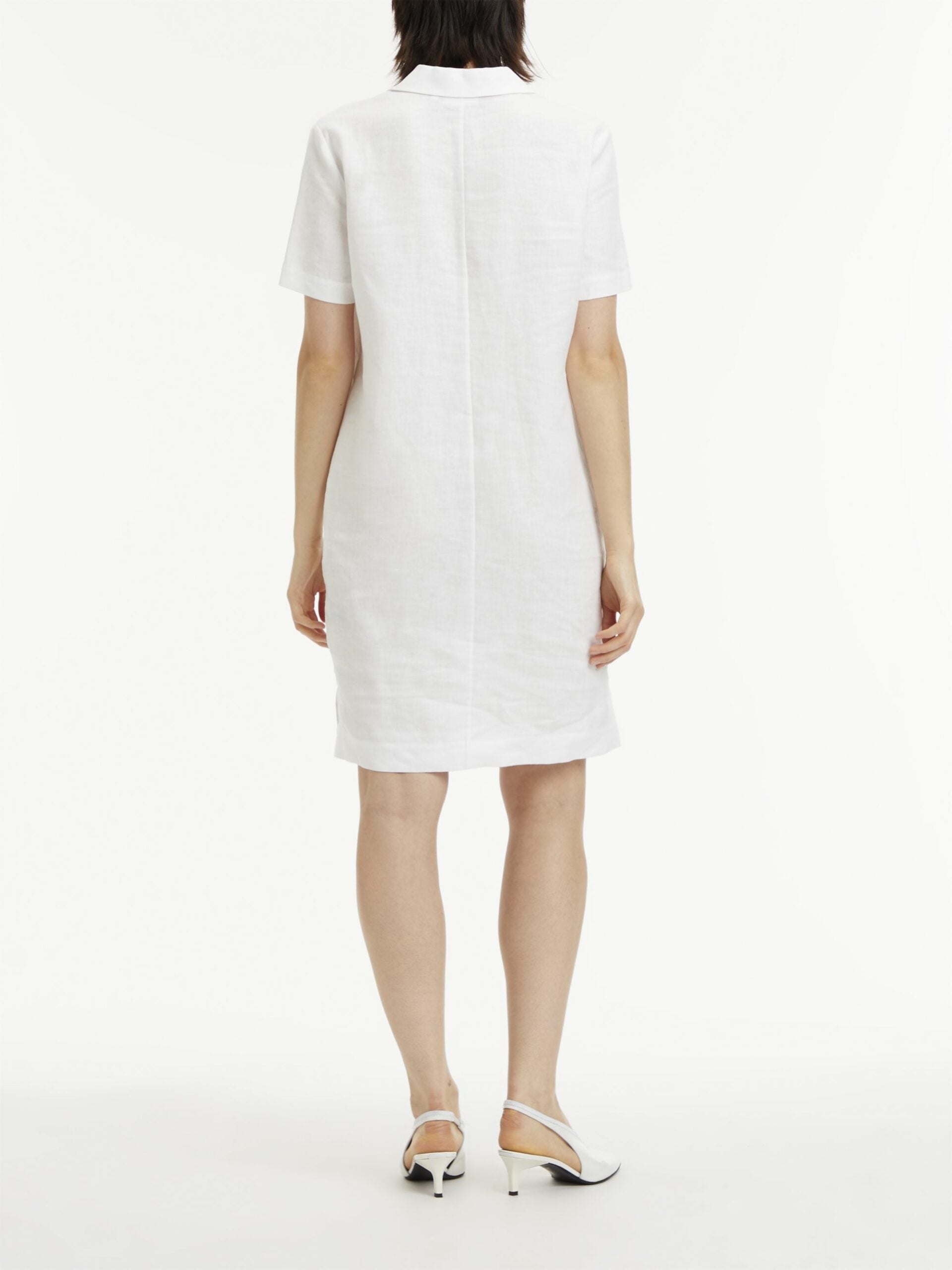 Linen shortsleeve, bright white