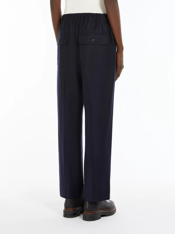 HATELEY COMFORT FLANNEL TROUSERS, NAVY