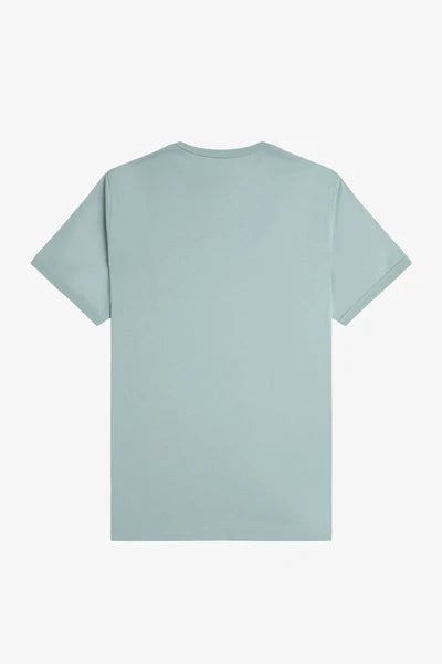 RINGER T-SHIRT, SILVER BLUE